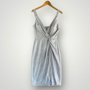 Eliza J Silver Sleeveless Dress